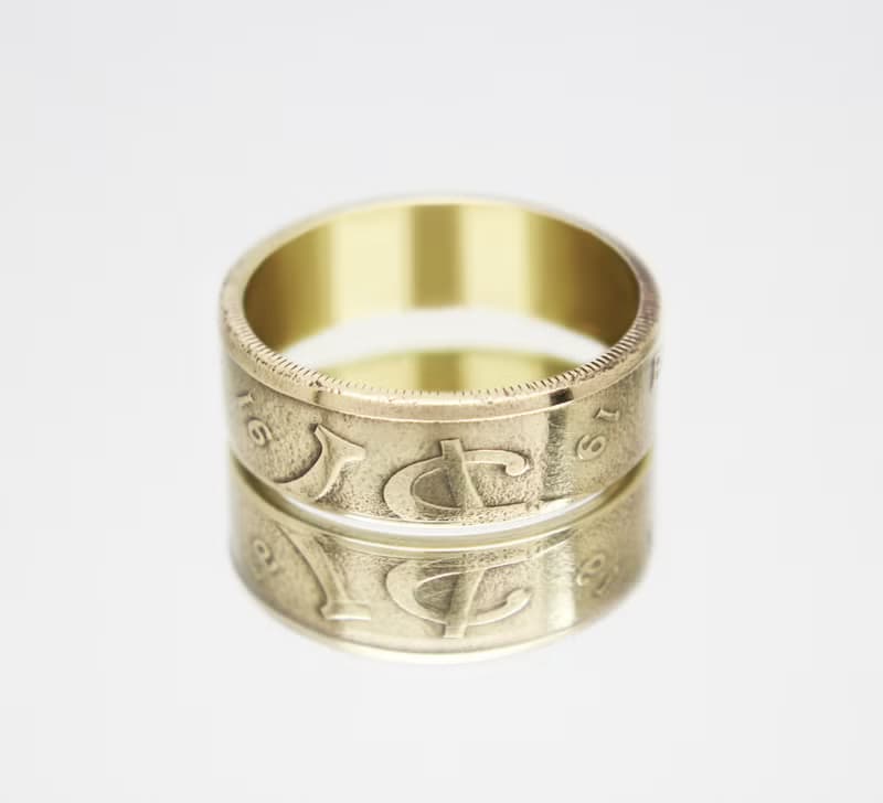 Malaysia Coin Ring 1 ringgit 1989-1993 coin rings for men coin rings for women