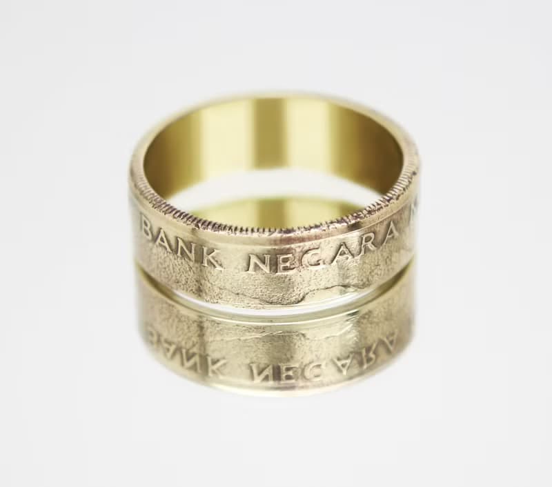 Malaysia Coin Ring 1 ringgit 1989-1993 coin rings for men coin rings for women