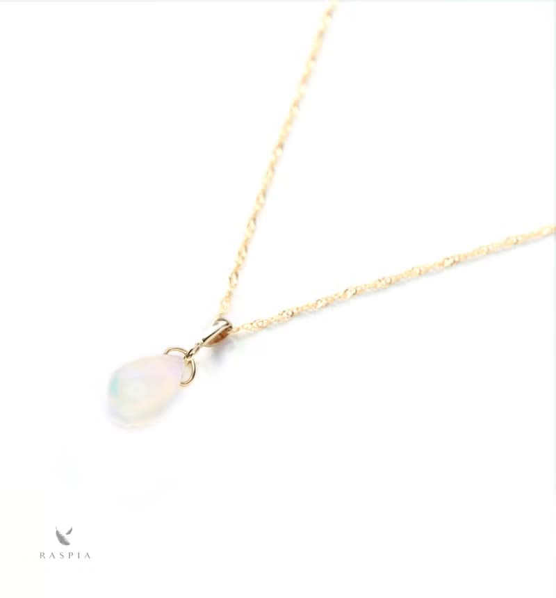 *数量限定* 10月誕生石 K10 大粒ウォーターオパール ネックレスチャーム ~BOURGEON~  (チェーンのセット購入できます)