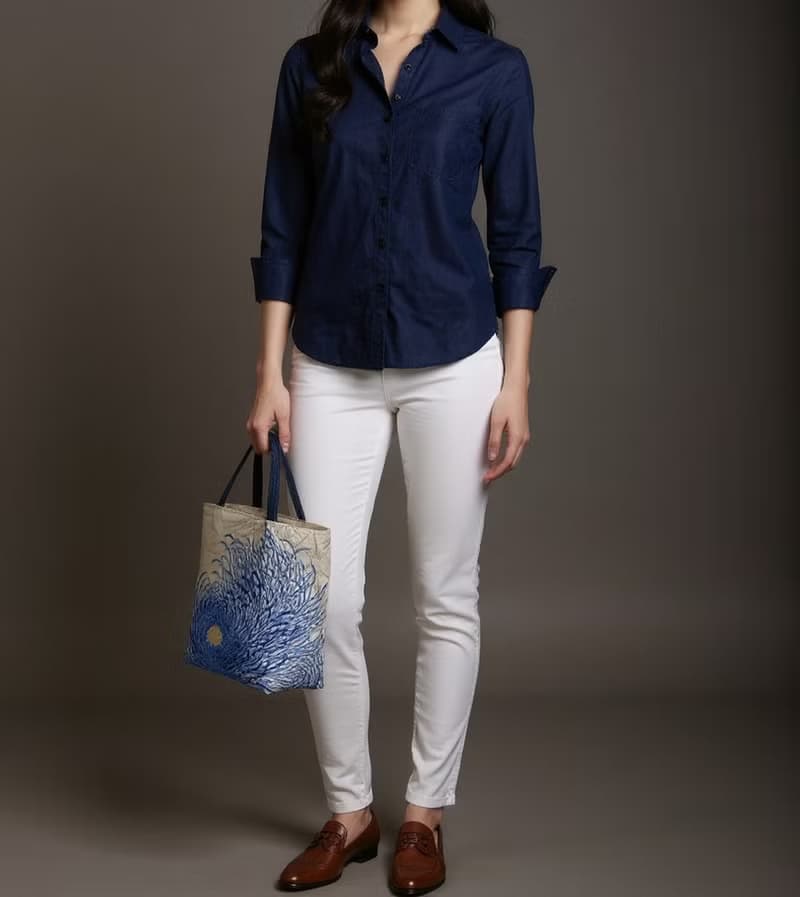 獨一無二真絲和服袋帶托特包, 日本手工刺繡升級改造包, 和風藝術