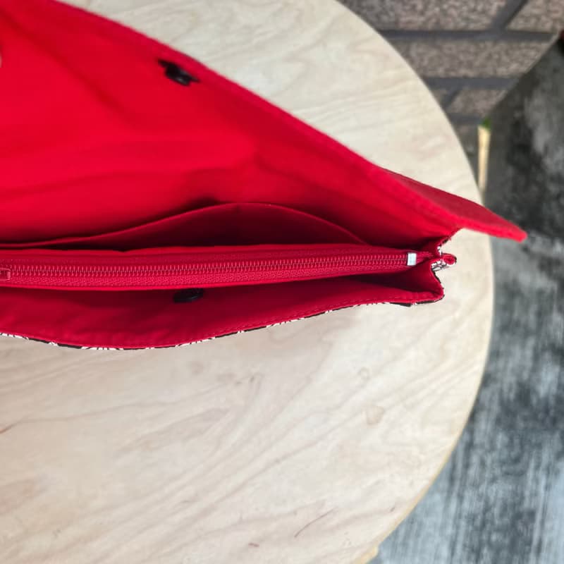 不摺鈔手作布長夾-免費加贈手提帶