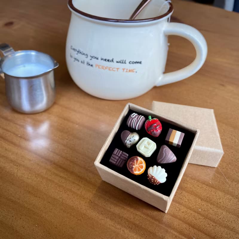 濃情巧克力袖珍耳環-單賣 情人節 生日 紀念日