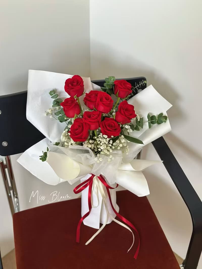 紅玫瑰鮮花花束 520 告白 情人節 求婚
