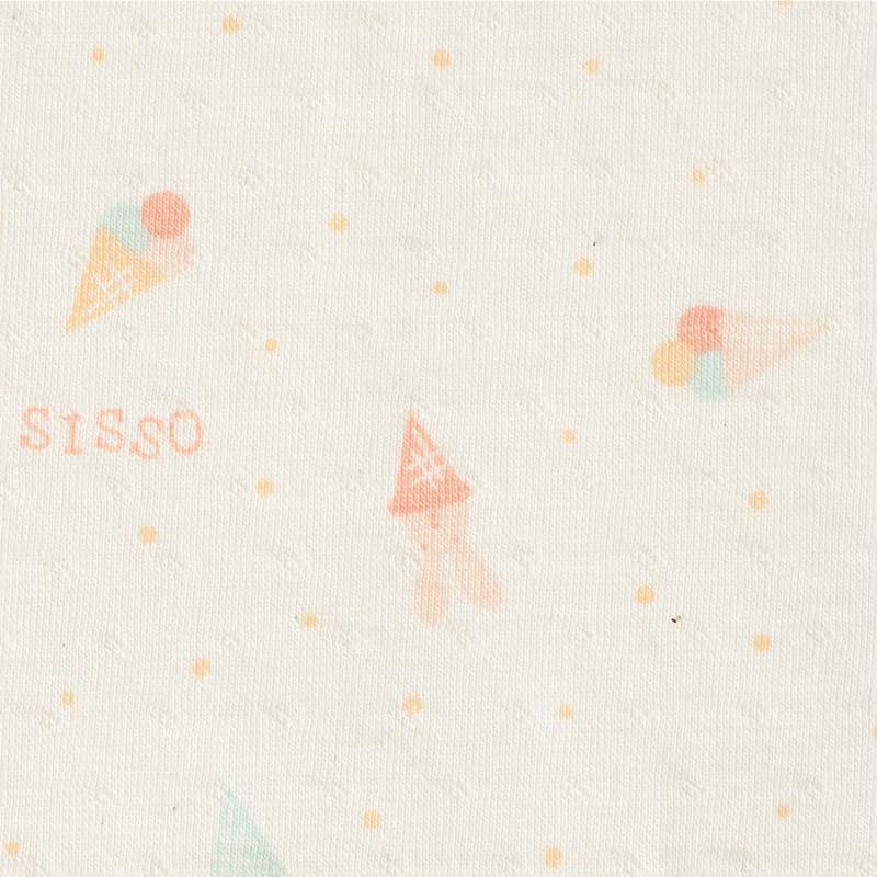 【SISSO有機棉】草莓甜筒兔萊賽爾棉多用途萬用巾