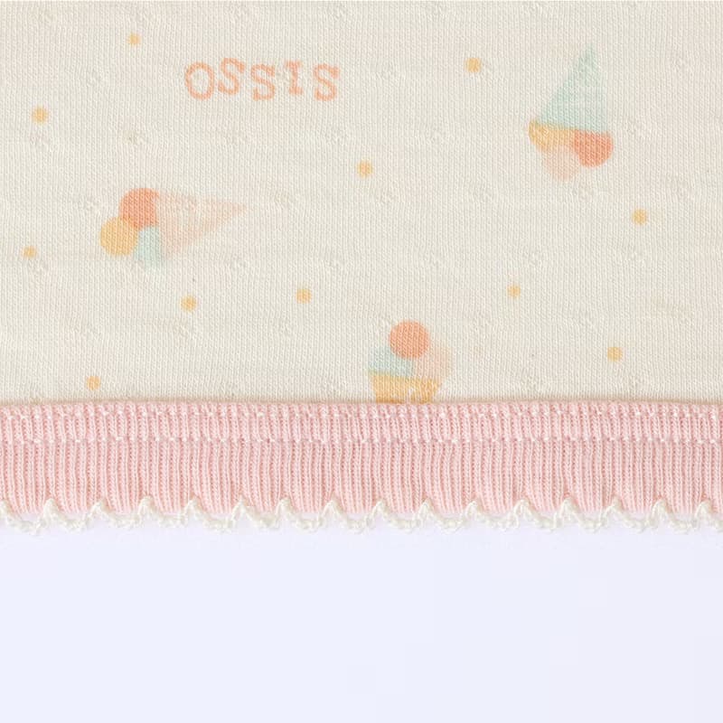 【SISSO有機棉】草莓甜筒兔萊賽爾棉多用途萬用巾