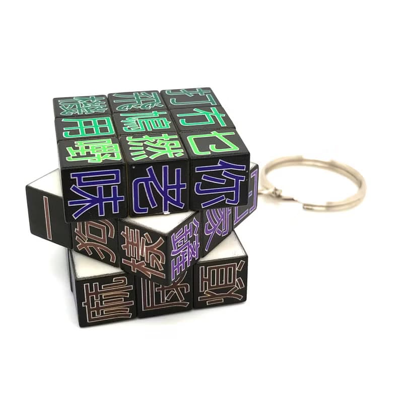 JS020~ 18禁【廣東話】扭計骰鑰匙扣 (3x3x3cm)
