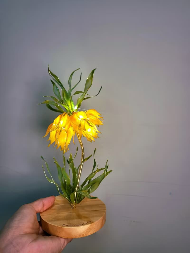 皇冠貝母花 • 沾浸藝術花燈 【閒逛花間系列】小夜燈。生日禮物