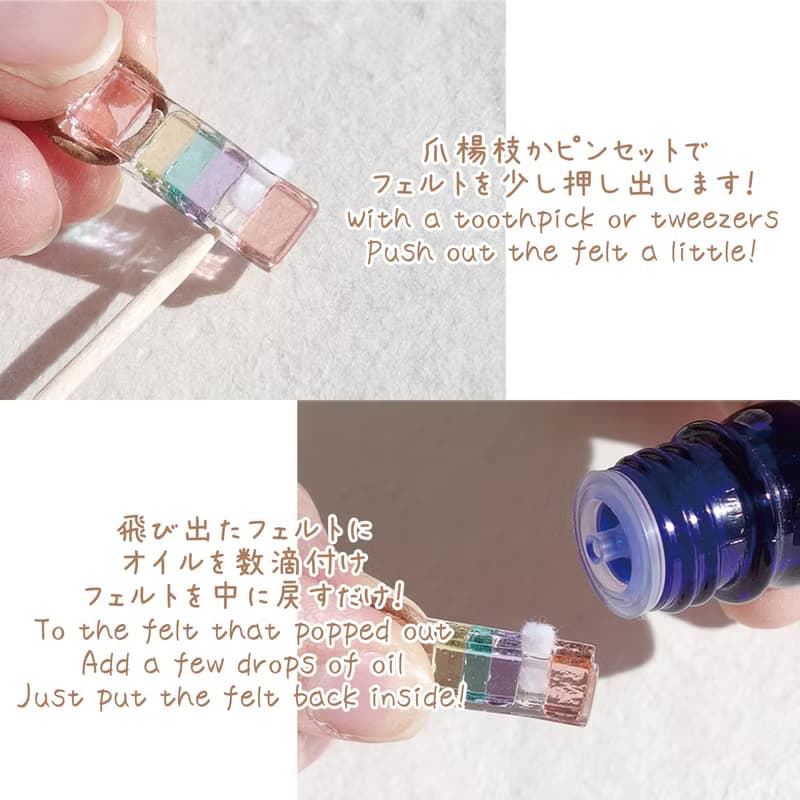 香るガラス(かおる【アメジスト】)アロマピアス/イヤリング 【金具選べます】【受注制作】