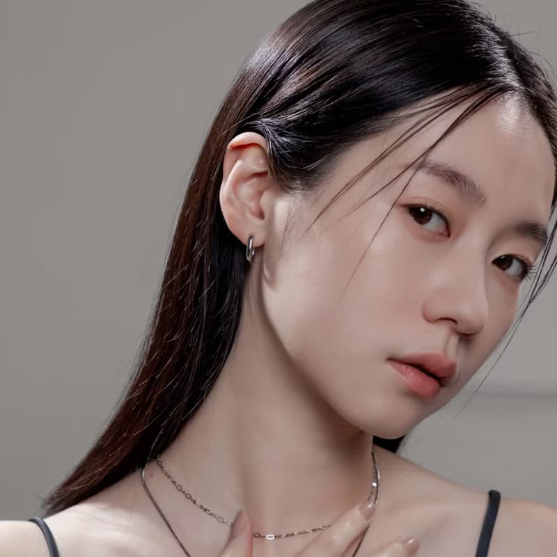 溫柔暫放。橢圓耳環