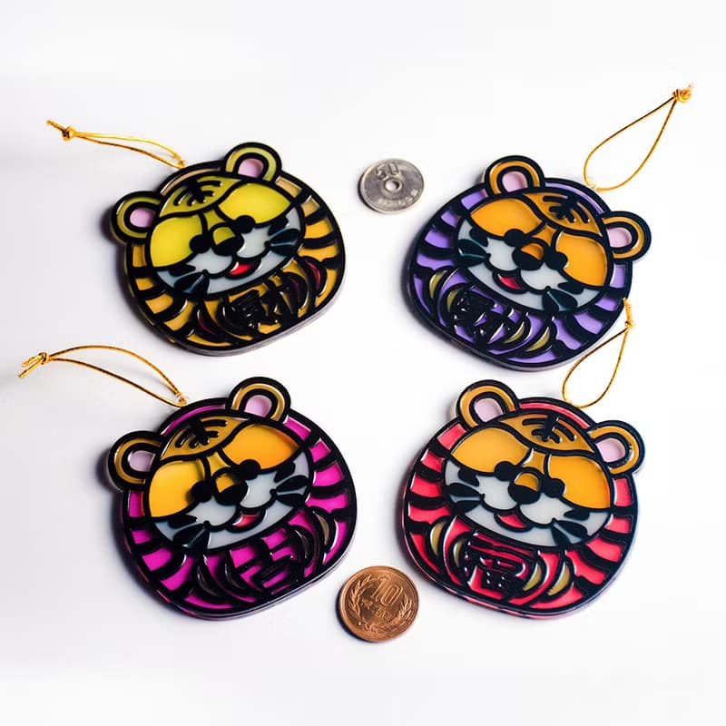 動物達摩 (虎) 掛飾 l 蛇年 福貼 揮春 春聯 招財貓 招福貓