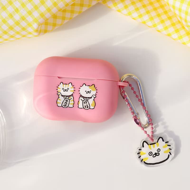 招財貓粉色AirPods Pro保護套/贈吊飾
