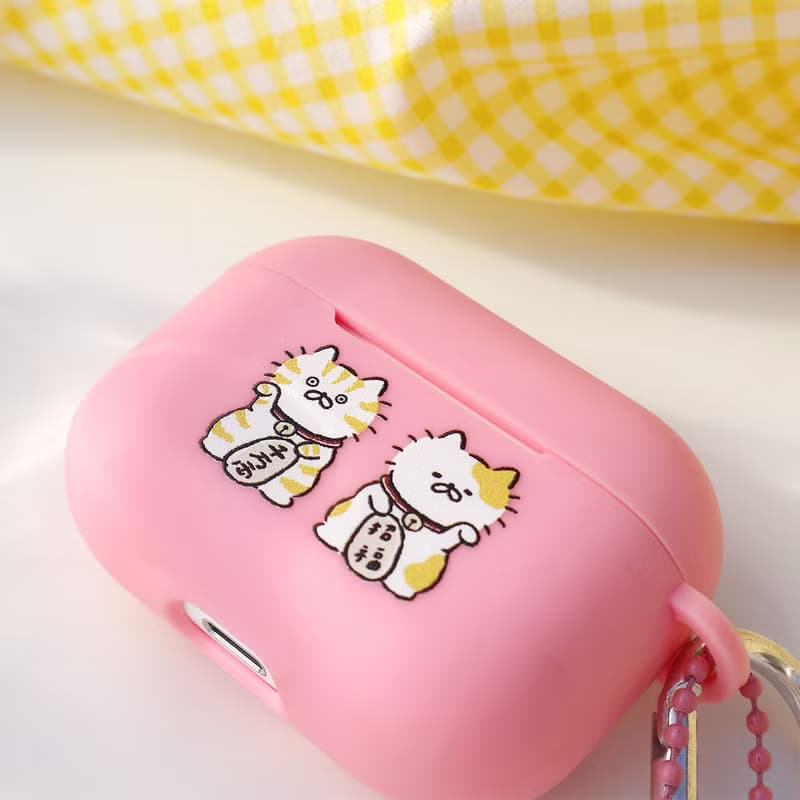 招財貓粉色AirPods Pro保護套/贈吊飾