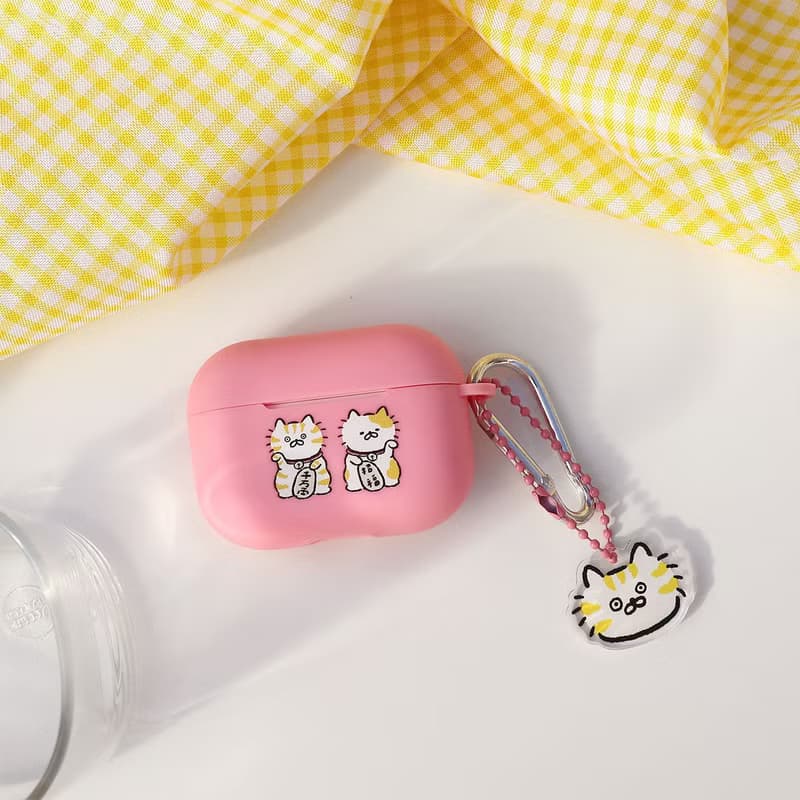 招財貓粉色AirPods Pro保護套/贈吊飾