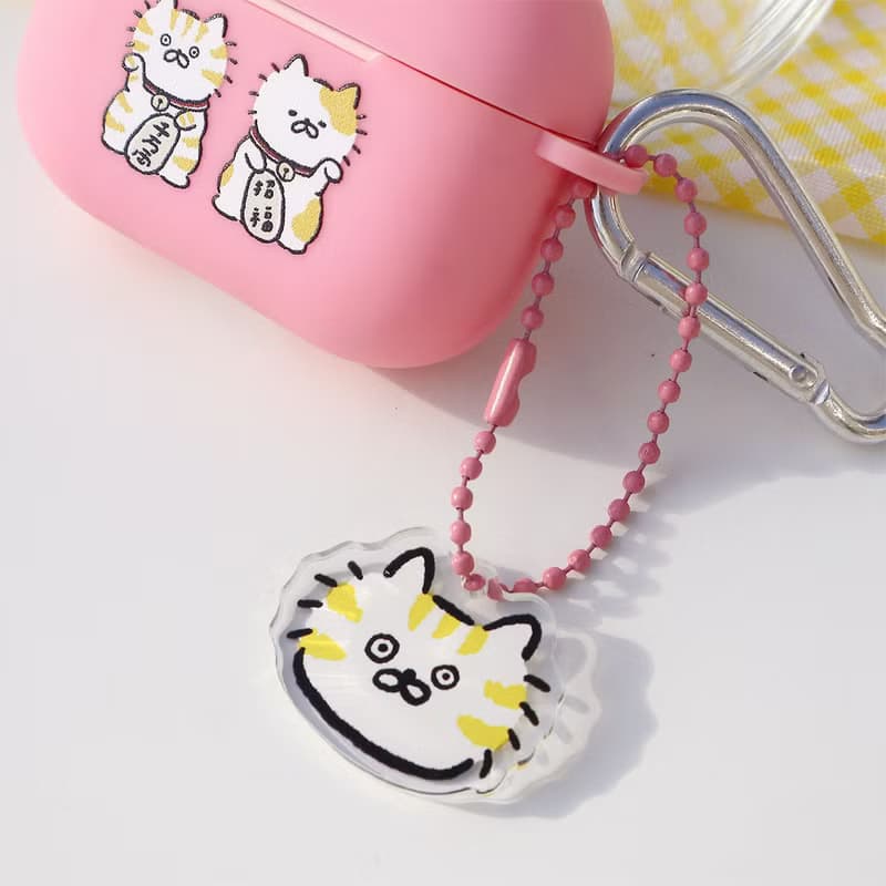 招財貓粉色AirPods Pro保護套/贈吊飾