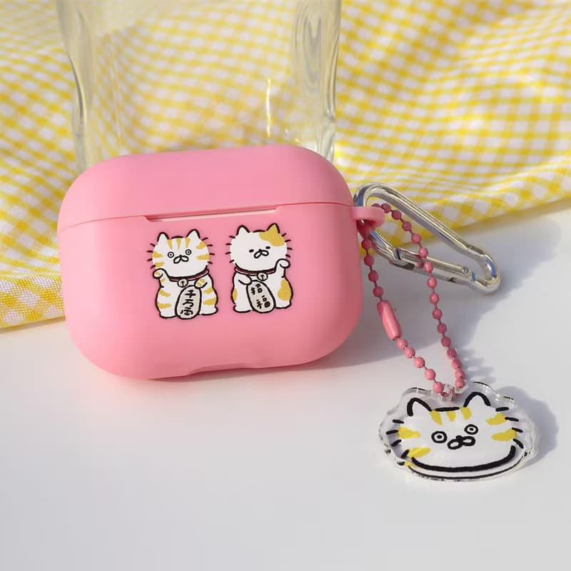 招財貓粉色AirPods Pro保護套/贈吊飾