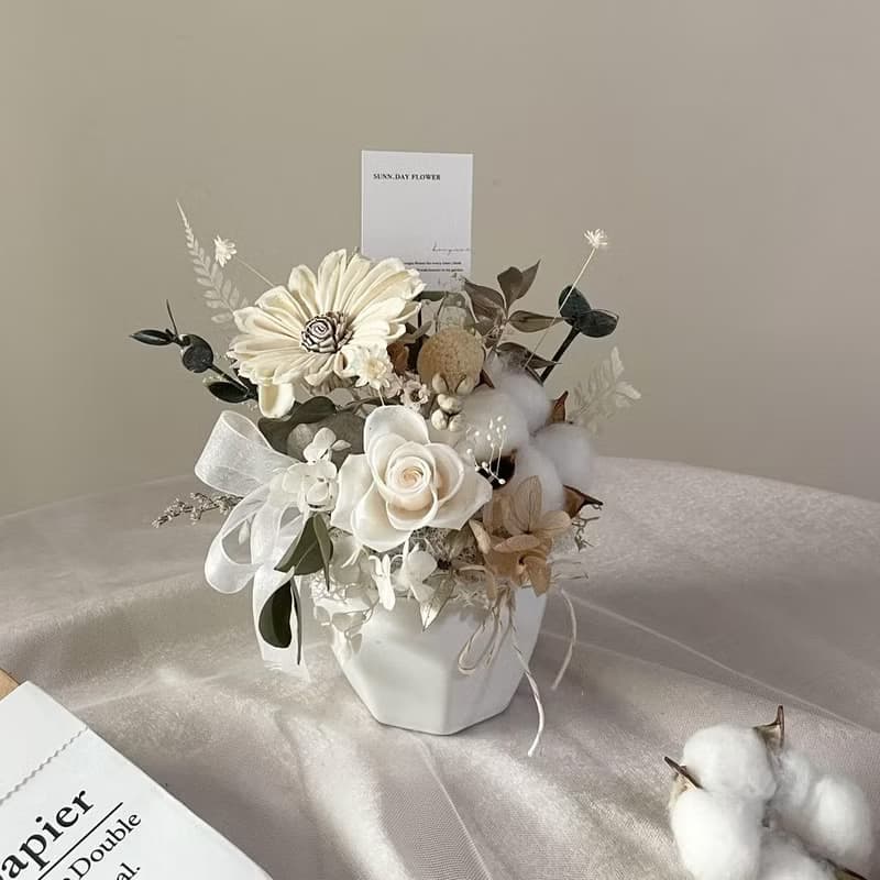 【永生盆花】開幕花禮 乾燥盆花 新居禮 永生花 開幕盆花 祝賀禮