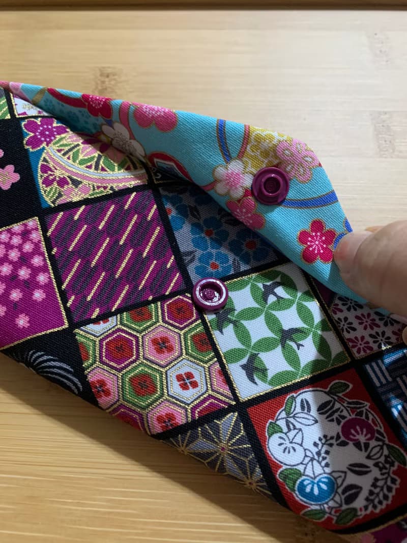 文青風環保純棉筷袋 ~ 寒梅倚窗 浪漫紫 日本 潮物 收納 手作餐具