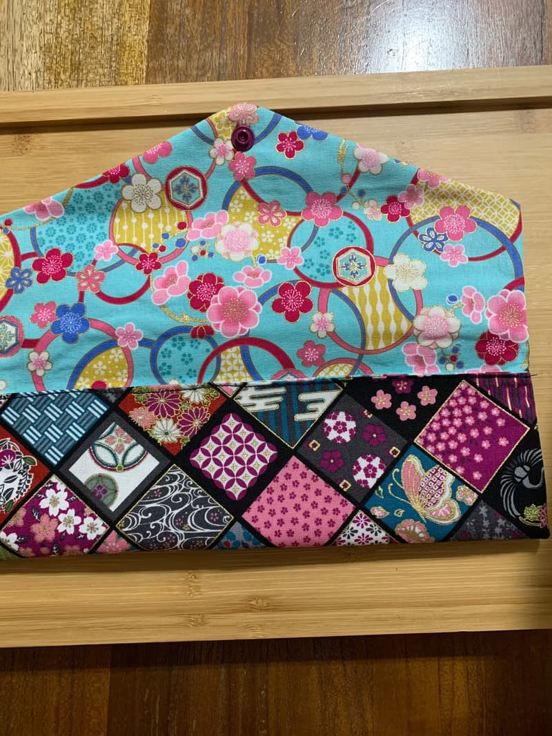 文青風環保純棉筷袋 ~ 寒梅倚窗 浪漫紫 日本 潮物 收納 手作餐具