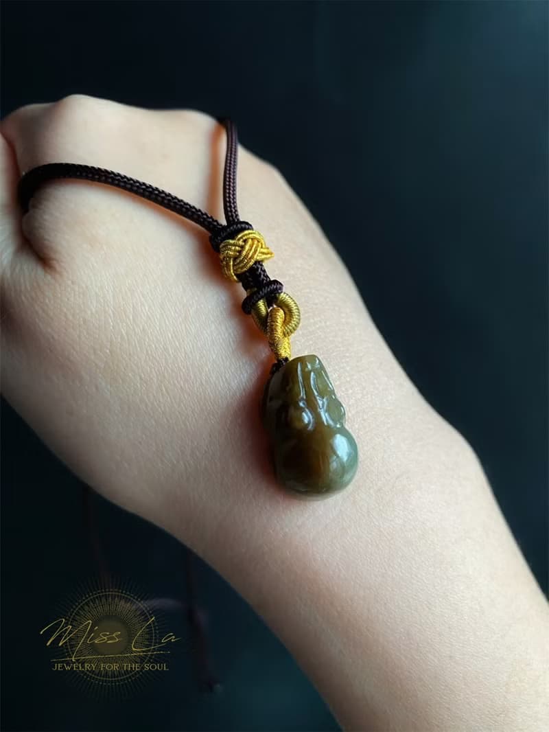 天然緬甸玉 翡翠 紅翡 招財 貔貅 護主 玉墜 項鍊 禮物 長輩禮
