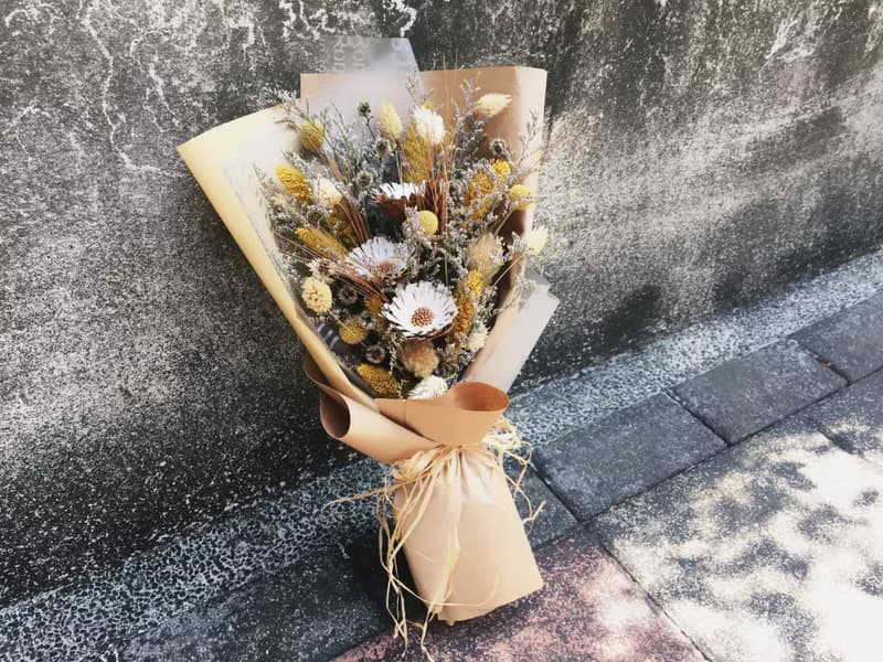 我的青春有你真好 畢業花束 自然系乾燥花束