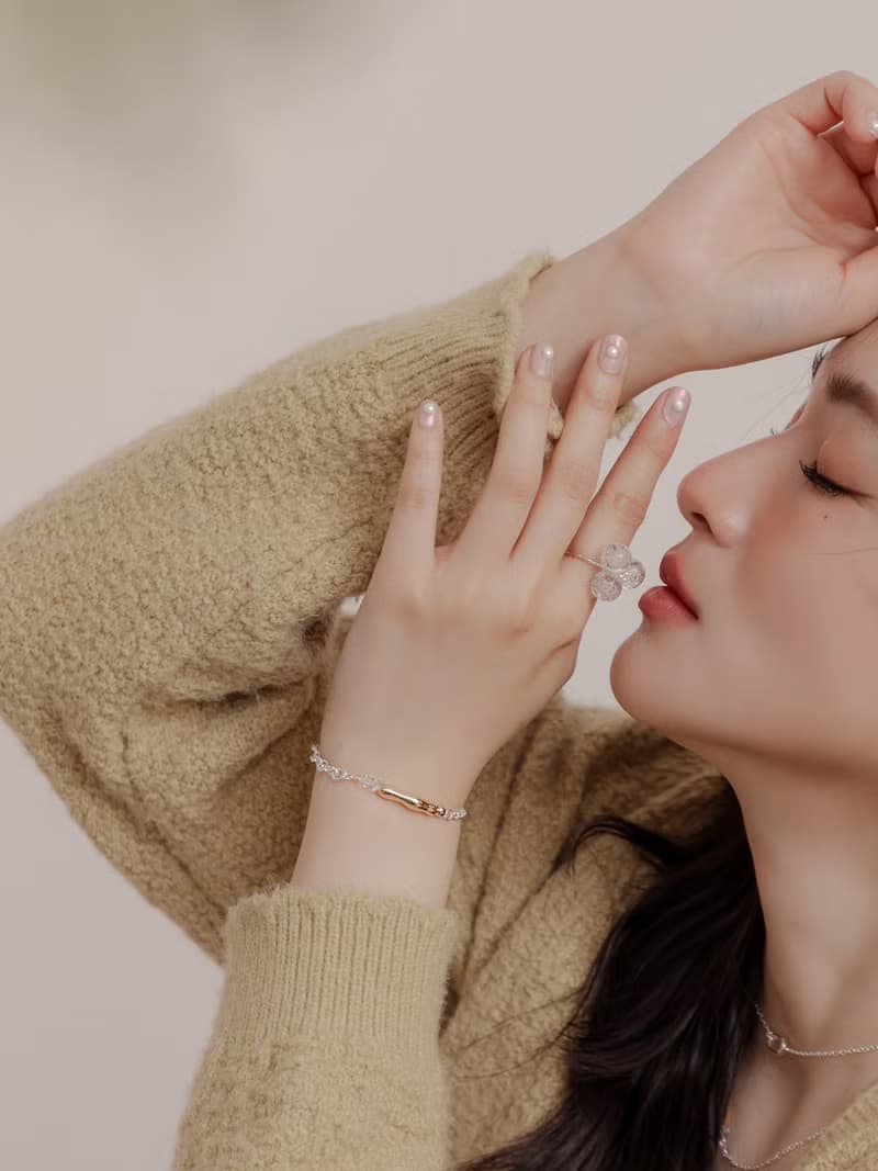 未來預判。MUCHAT手作14KGP幾何扭結金管手鍊