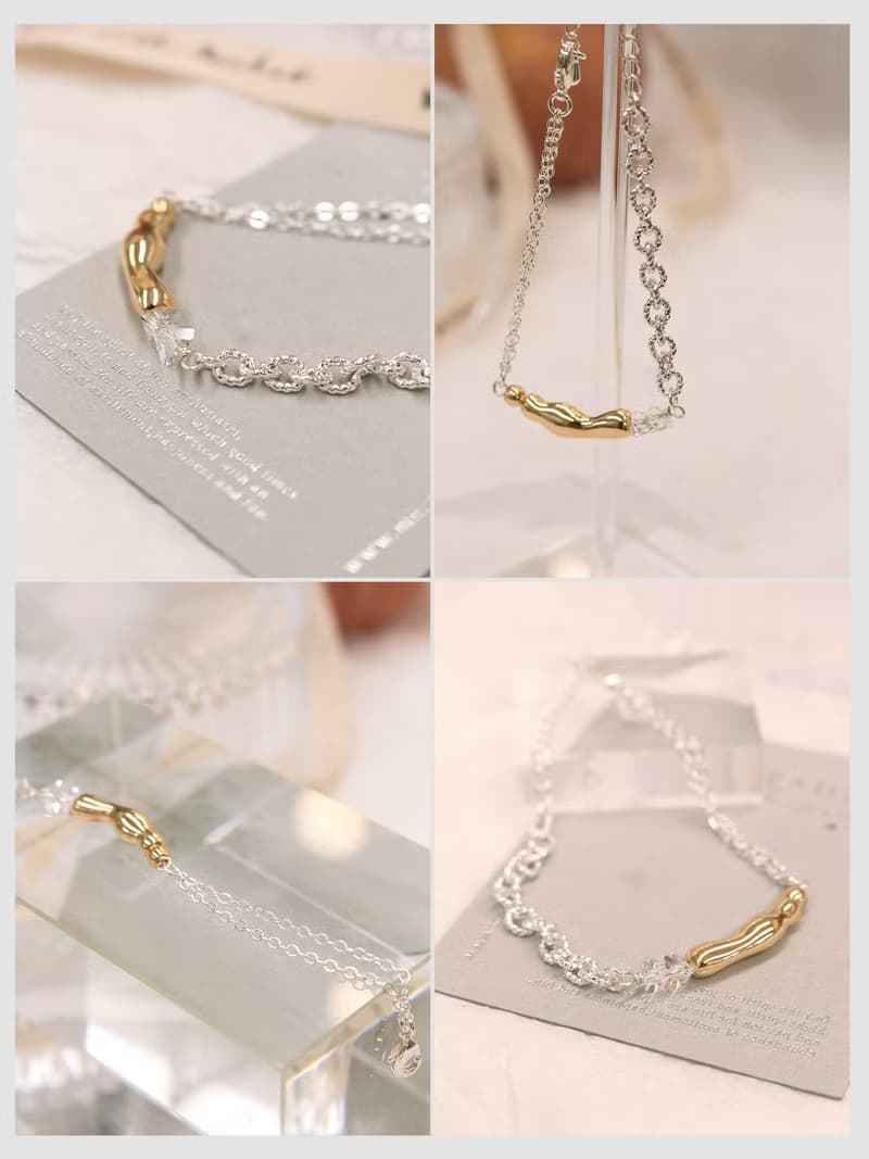 未來預判。MUCHAT手作14KGP幾何扭結金管手鍊