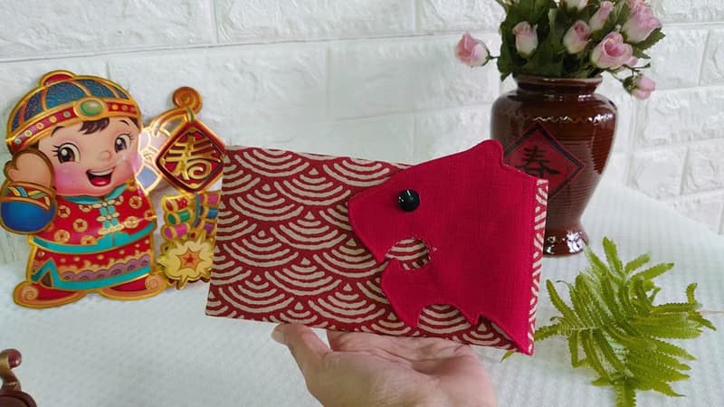 福虎生風 虎嘯祥瑞 布紅包袋錢包 筆袋 手機套 收納袋 存摺袋