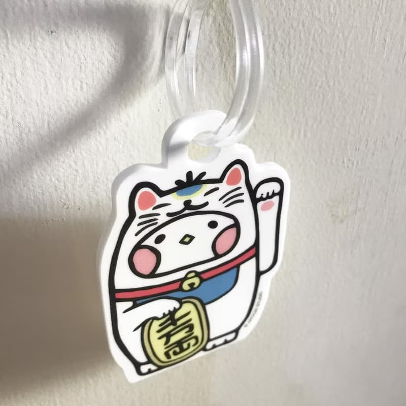 布籽生物 招財貓 行李吊牌 壓克力 吊飾
