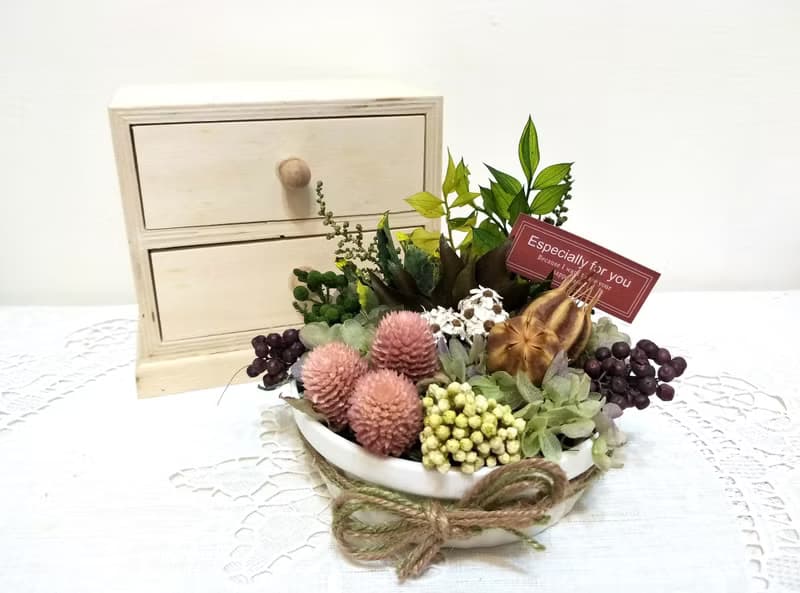  l 療癒小植栽 l *感恩*感謝*療癒*不凋花.恆星花.永生花*禮物*綠色*