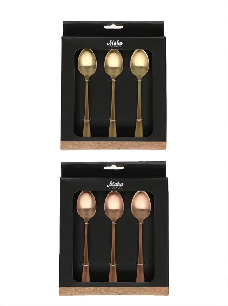 【Maku Kitchen Life】咖啡甜點湯匙6件組/二色
