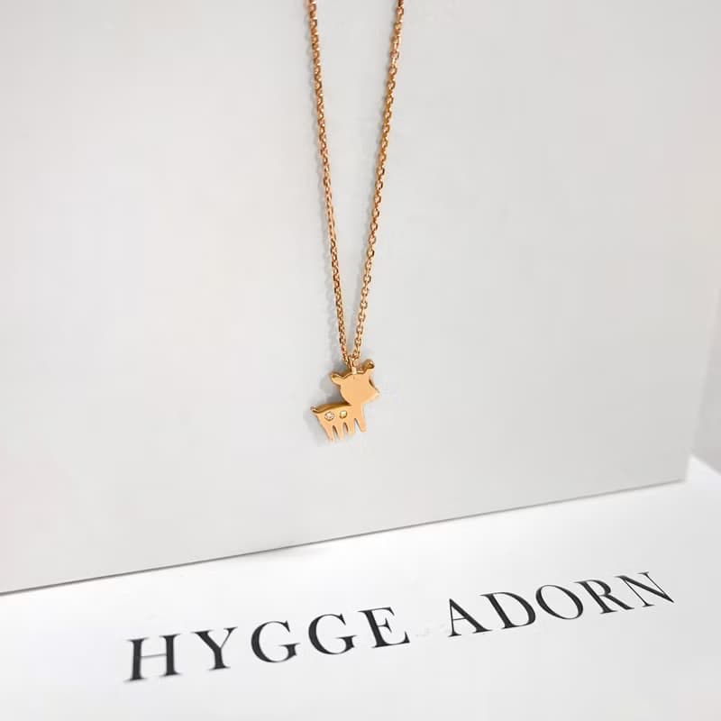 14K | 冬之小鹿_項鍊