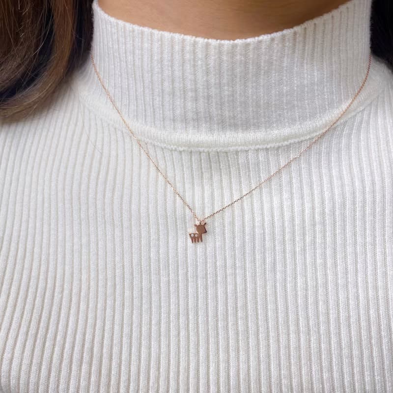 14K | 冬之小鹿_項鍊
