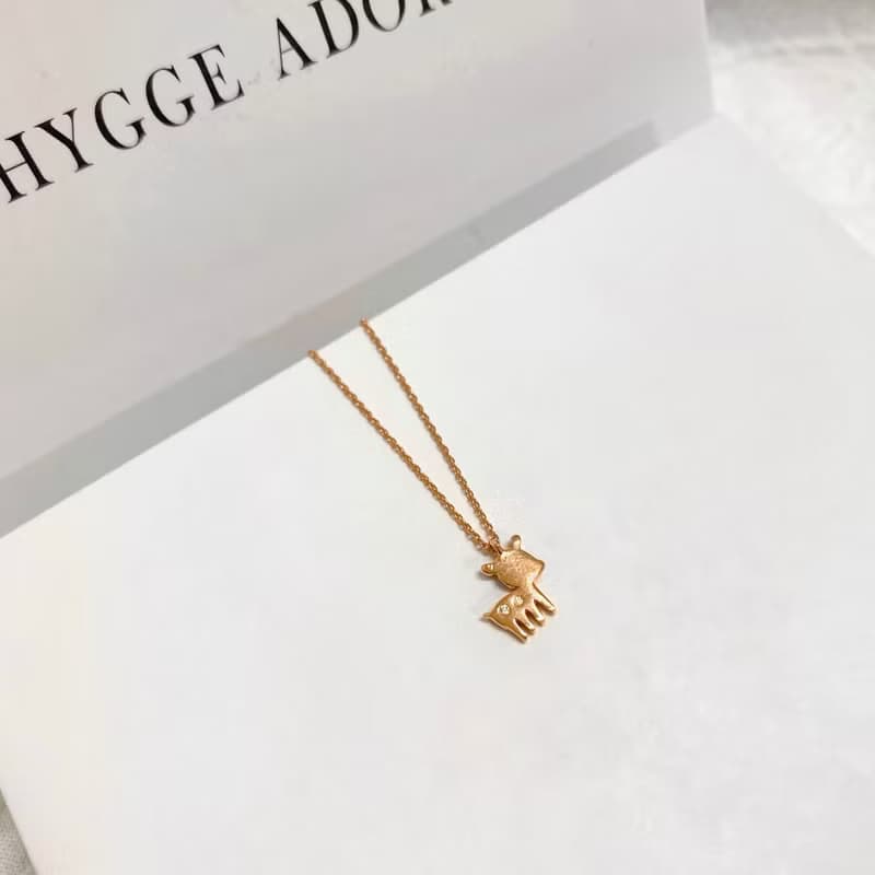 14K | 冬之小鹿_項鍊