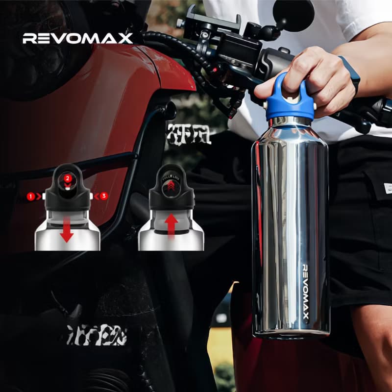 316不銹鋼Revomax超長效保溫瓶 無螺紋杯蓋專利設計 473/950ml