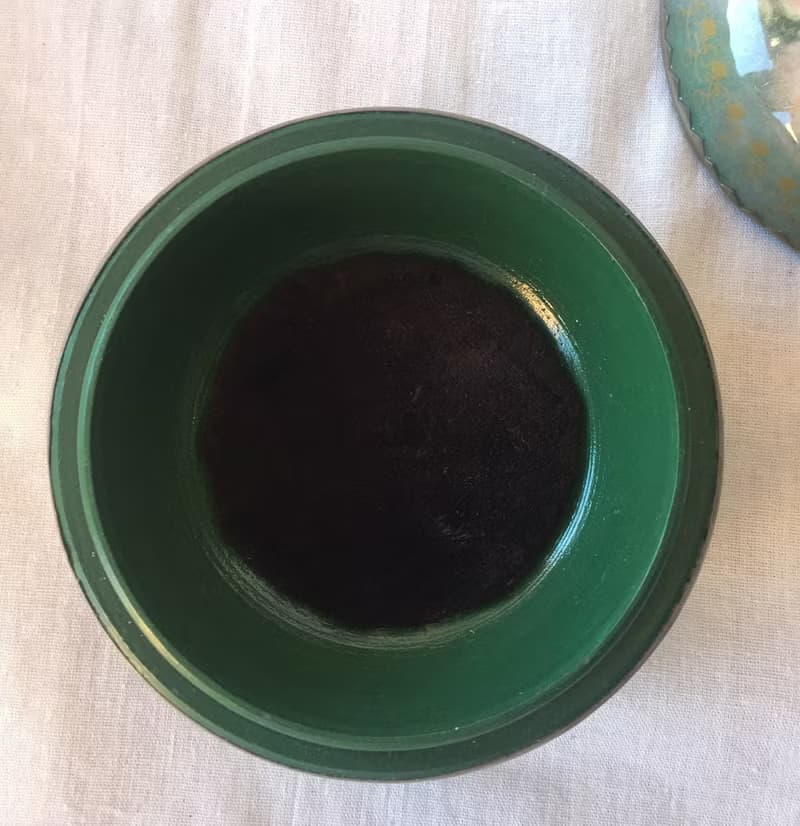 Green jewelry box, round ring box, rose box, gift box, anniversary gift