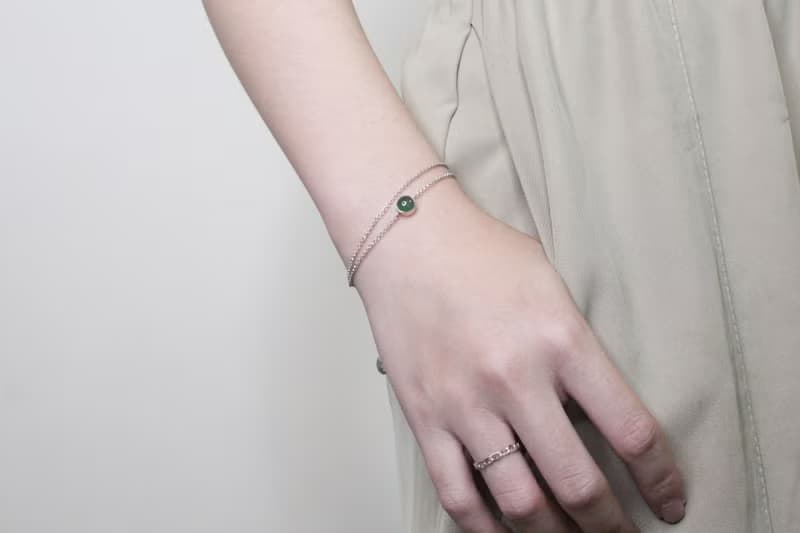 綠蔭繞鍊 純銀手工手鍊 綠玉髓