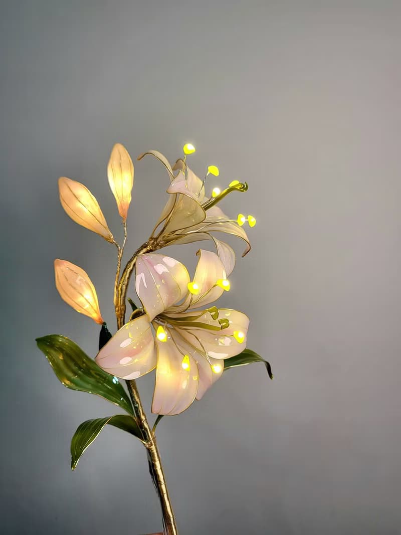 【誕生花燈】7月・百合花。小夜燈。生日禮物