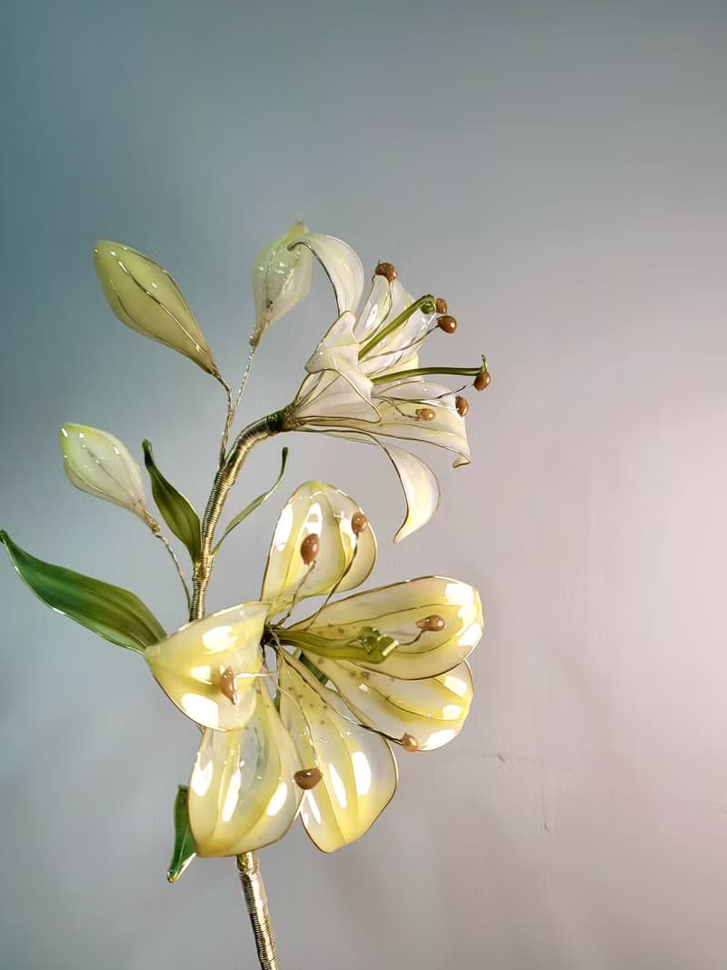 【誕生花燈】7月・百合花。小夜燈。生日禮物