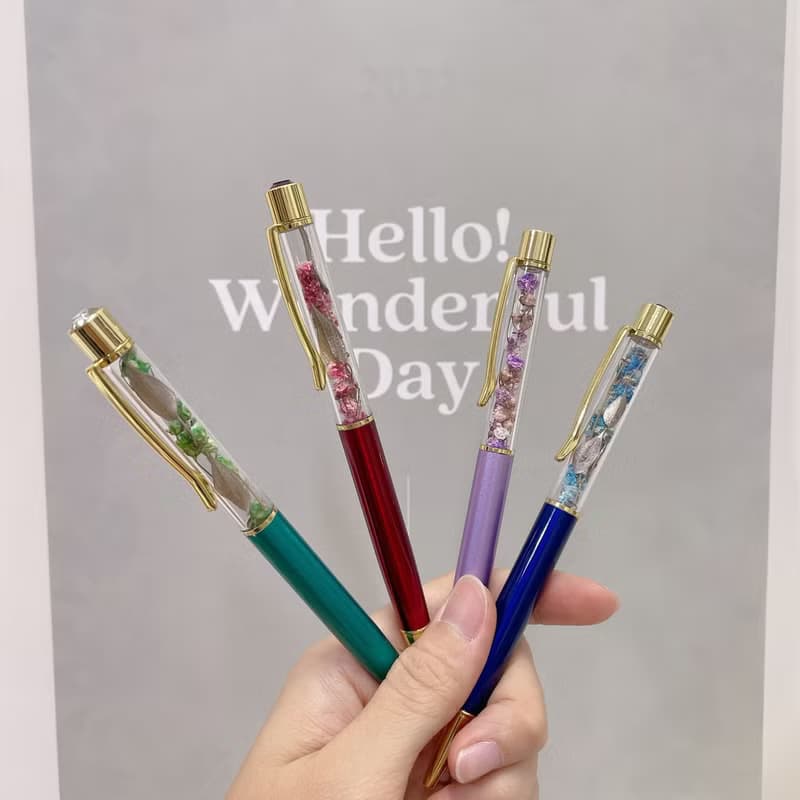 乾燥花筆 原子筆 乾燥花 永生花 婚禮小物 畢業禮物 加購筆盒筆芯