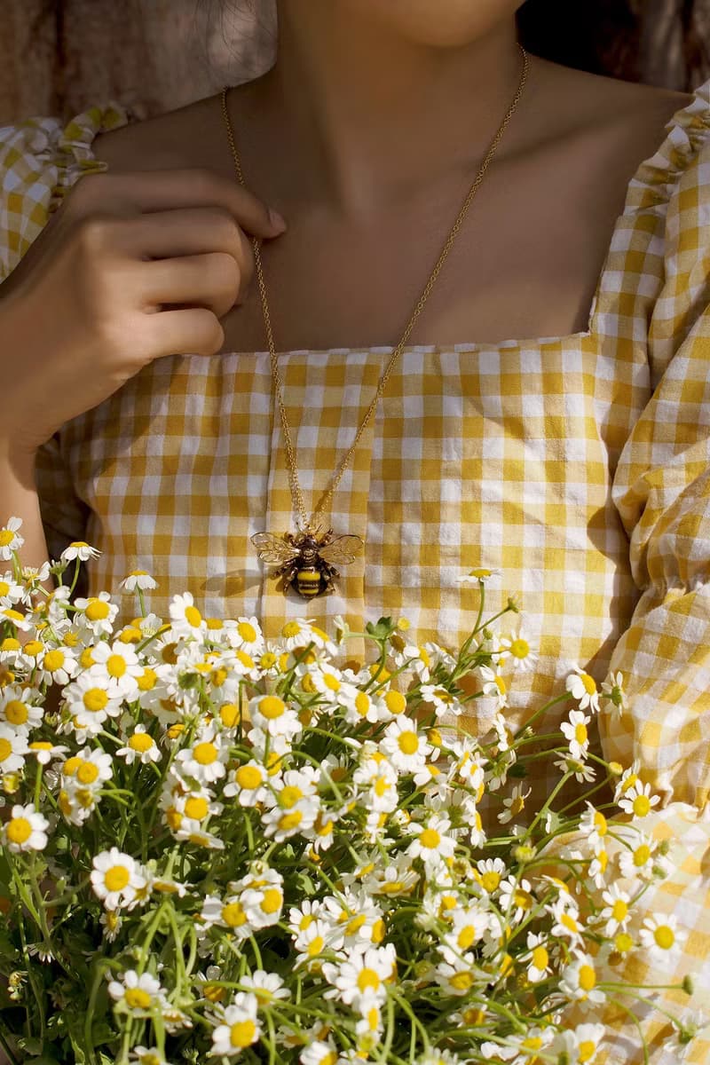 BumbleBee Necklace, Enamel Jewelry, Perfect gift, Spring.