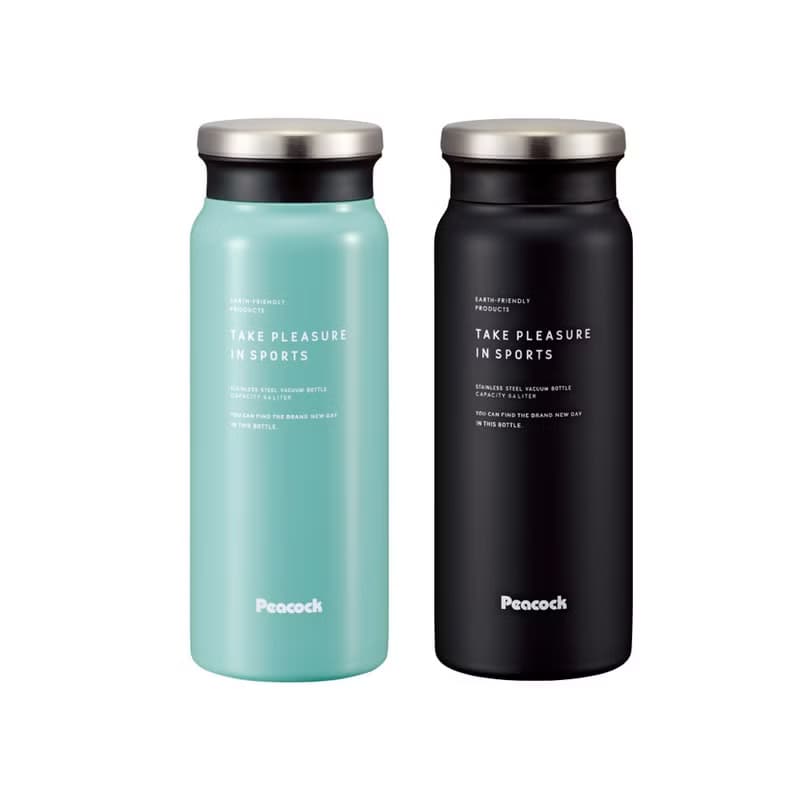 【孔雀Peacock】600ML 不鏽鋼保冷杯/保溫杯 商務休閒-煙燻藍