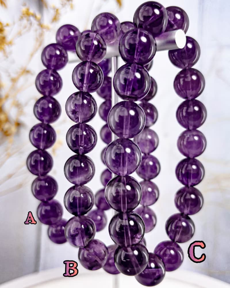 【烏拉圭紫水晶】透料濃紫水晶手串手鍊/一物一拍