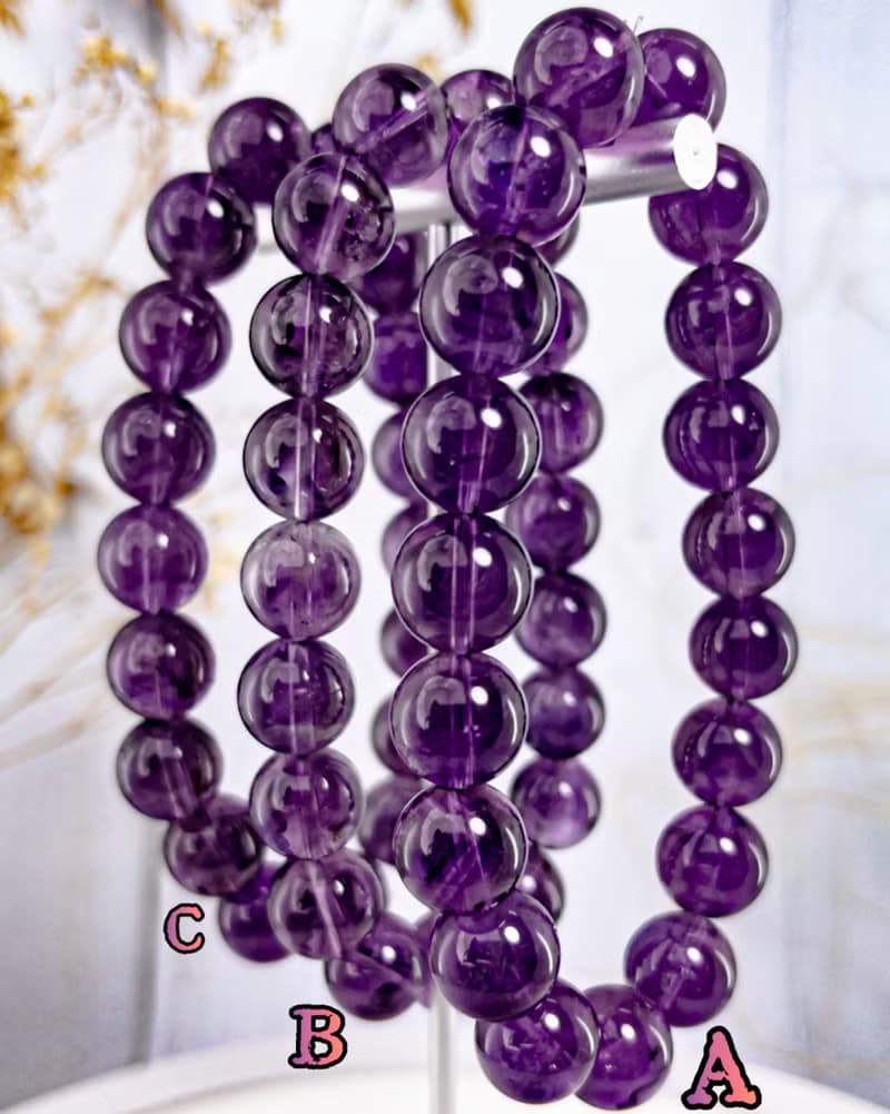 【烏拉圭紫水晶】透料濃紫水晶手串手鍊/一物一拍