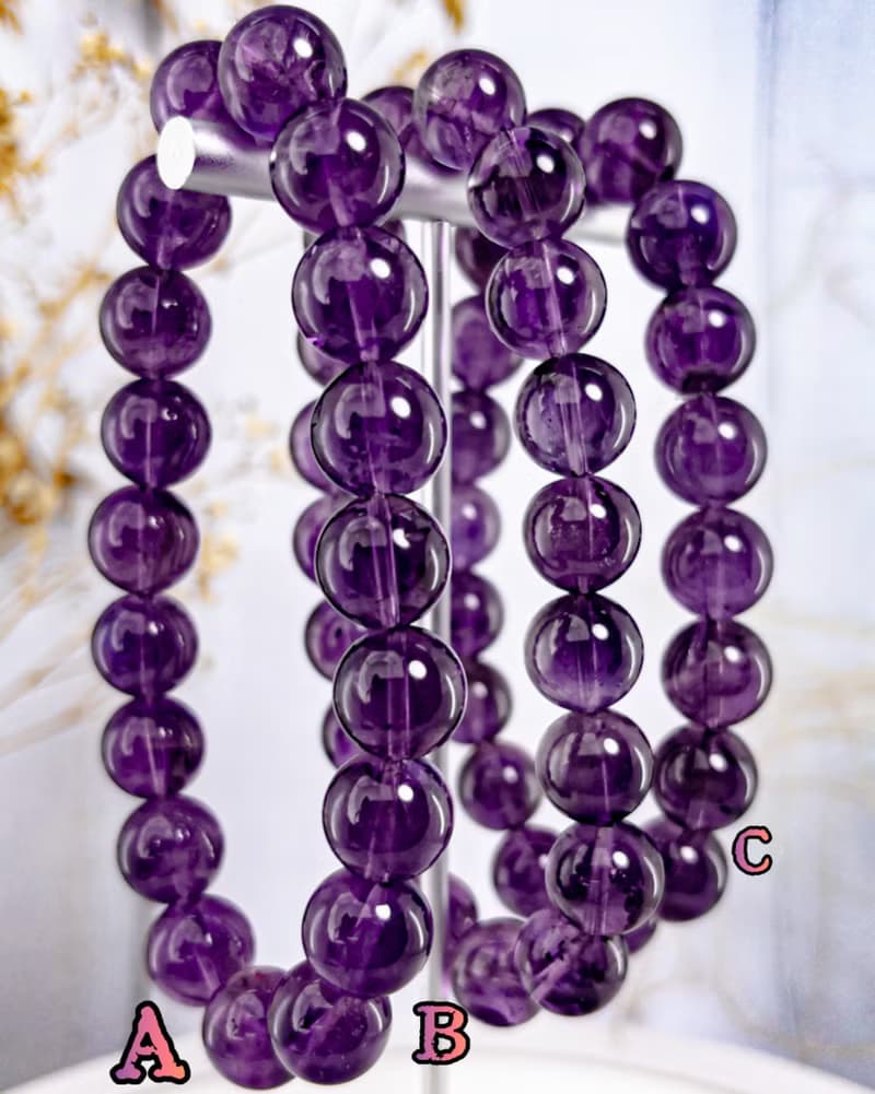 【烏拉圭紫水晶】透料濃紫水晶手串手鍊/一物一拍