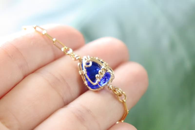 安達拉水晶旅行珠寶手鍊 皇家藍