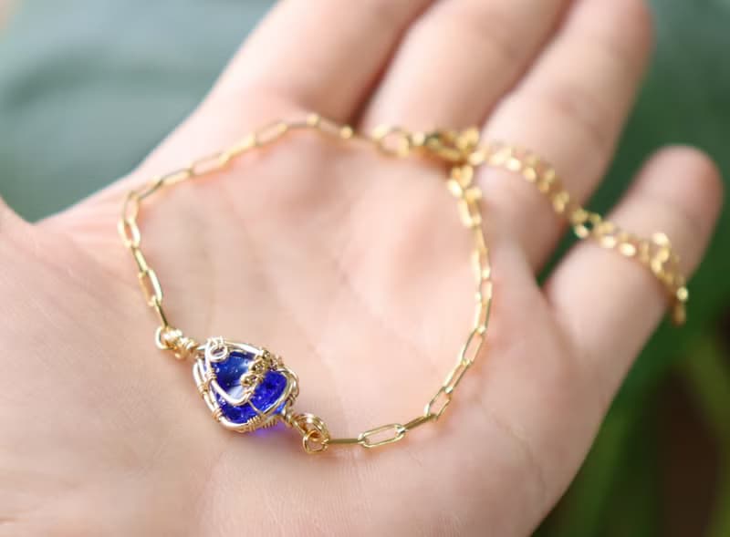 安達拉水晶旅行珠寶手鍊 皇家藍