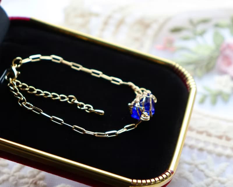 安達拉水晶旅行珠寶手鍊 皇家藍