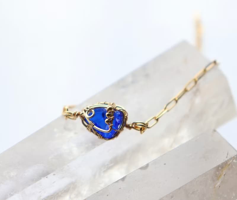 安達拉水晶旅行珠寶手鍊 皇家藍