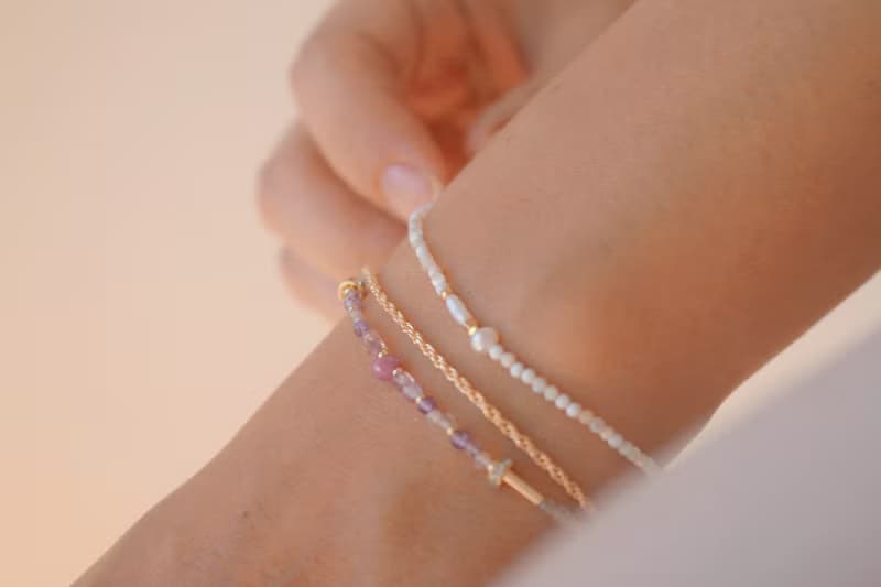 手鍊 紅寶石 紫水晶 天然石 - good -