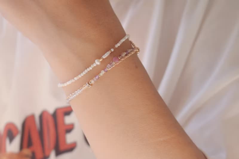 手鍊 紅寶石 紫水晶 天然石 - good -